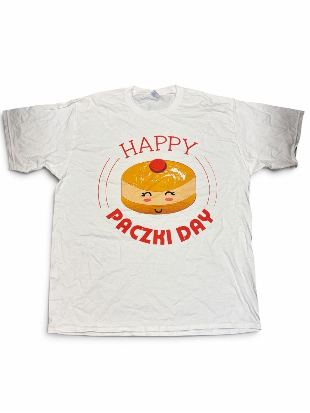 Happy Paczki Day White Graphic Tee